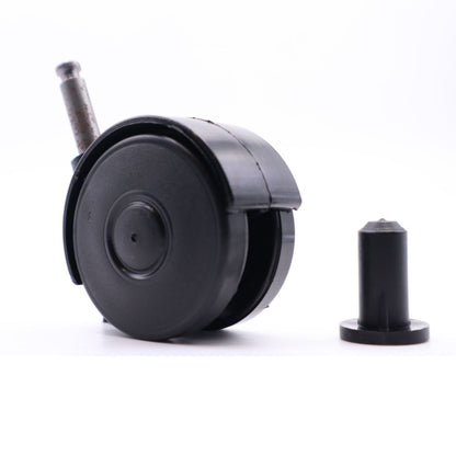 Furniture plastic swivel wheel with mounting pin 5/16 inch and sleeve - Ø2-3/16 inch Furniture wheels ATM 