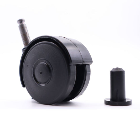 Furniture plastic swivel wheel with mounting pin 5/16 inch and sleeve - Ø2-3/16 inch Furniture wheels ATM 