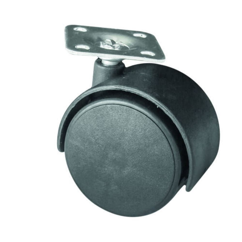 Furniture plastic swivel wheel with mounting plate Ø1-15/16 inch Furniture wheels ATM 