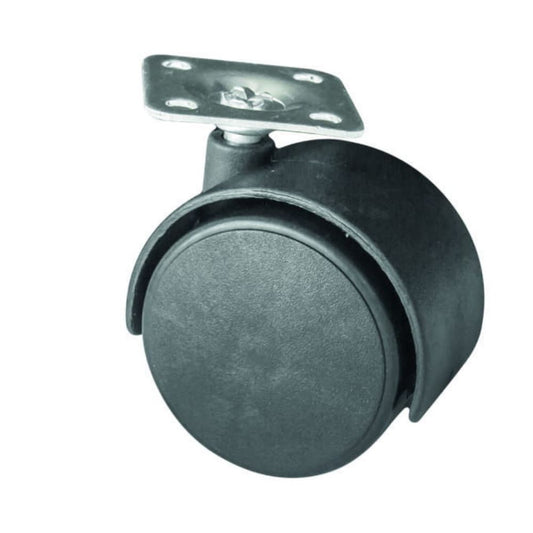 Furniture plastic swivel wheel with mounting plate Ø1-15/16 inch Furniture wheels ATM 