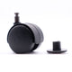 Furniture plastic swivel wheel with short mounting pin 5/16 inch and sleeve - Ø1-9/16 inch Furniture wheels ATM 