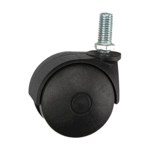 Furniture plastic swivel wheel with thread 3/8 inch - Ø1-15/16 inch Furniture wheels ATM 