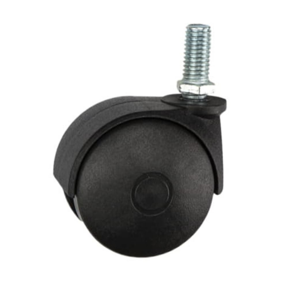 Furniture plastic swivel wheel with thread 5/8 inch - Ø1-9/16 inch Furniture wheels ATM 