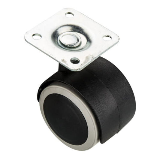 Furniture rubber swivel wheel with mounting plate Ø1-15/16 inch Furniture wheels ATM 