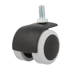 Furniture rubber swivel wheel with thread  Ø1-9/16 inch