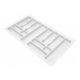 Kitchen drawer liners for Cabinet 36 inch, Depth: 19-5/16 inch - White Cutlery Tray NTP 
