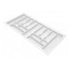 Kitchen drawer liners for Cabinet 40 inch, Depth: 19-5/16 inch - White Cutlery Tray NTP 