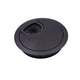 Metal Desk Grommet with rubber hole - Black Matt 2-3/8 inch Furnica 
