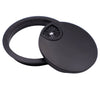 Metal Desk Grommet with rubber hole  - Black Matt 3-1/8 inch