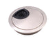 Metal Desk Grommet with rubber hole - Brushed Steel 2-3/8 inch Furnica 