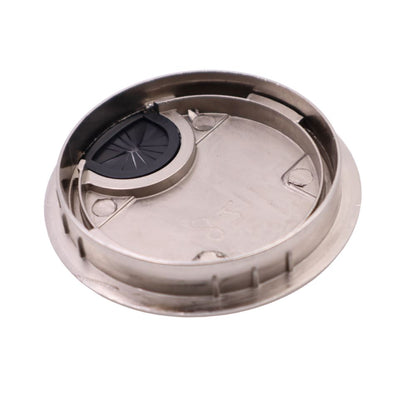 Metal Desk Grommet with rubber hole - Brushed Steel 3-/18 inch Furnica 