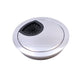 Metal Desk Grommet with rubber hole - Chrome 2-/38 inch Furnica 