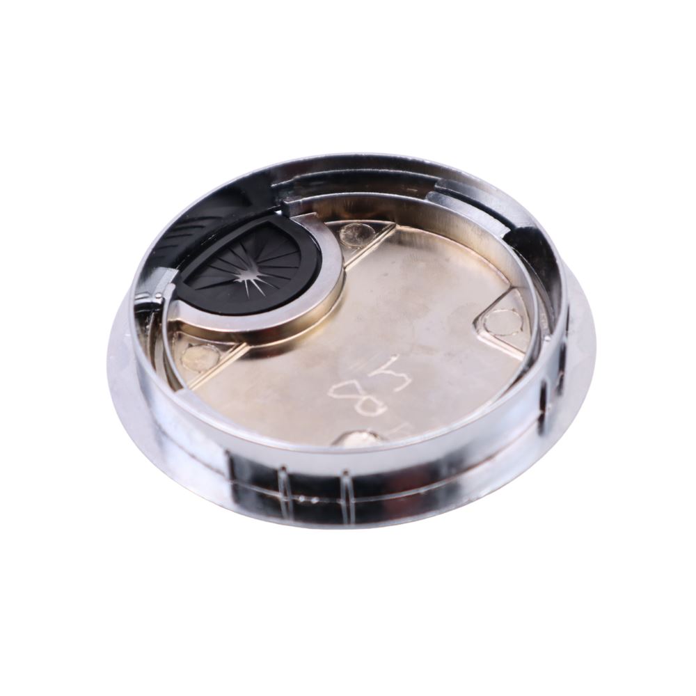 Metal Desk Grommet with rubber hole - Chrome 3-1/8 inch Furnica 