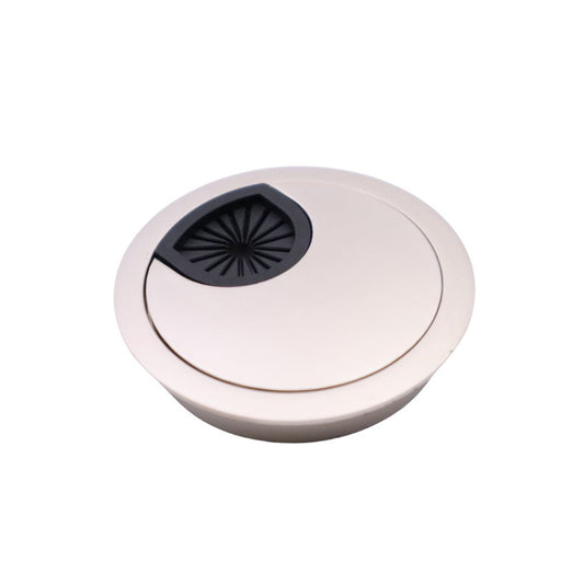 Metal Desk Grommet with rubber hole - Satin 2-3/8 inch Furnica 