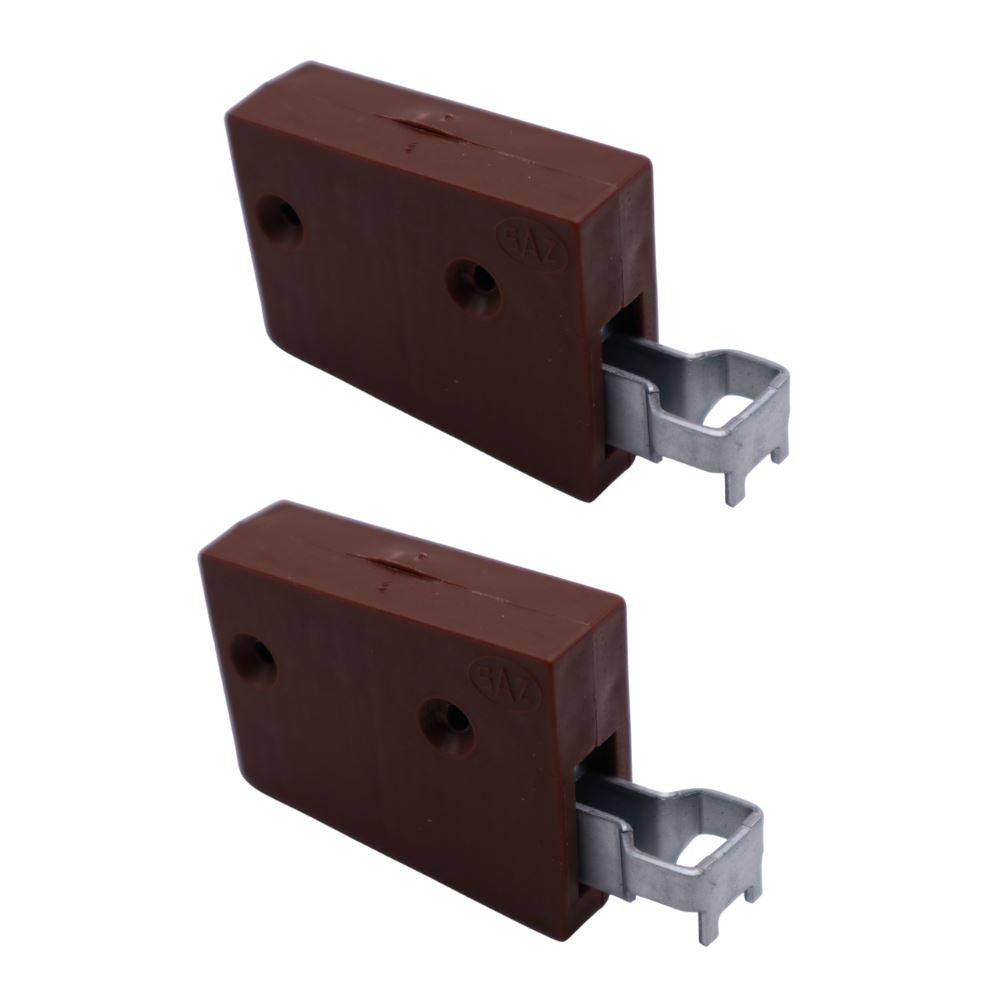 Nylon cabinet bracket, universal - L+R, 2D Eco - Brown