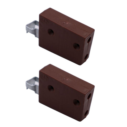 Nylon cabinet bracket, universal - L+R, 2D Eco - Brown NTP 