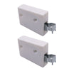 Nylon cabinet bracket, universal - L+R, 2D Eco - White