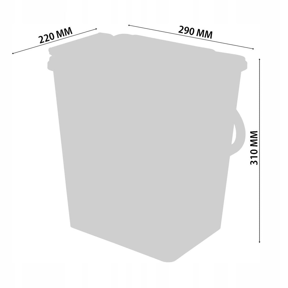 Pull-Out Kitchen Waste Bin Soft-Close - 15-3/4 inch Cabinet Furnica 
