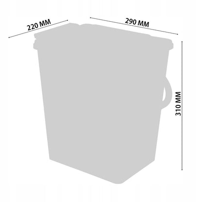 Pull-Out Kitchen Waste Bin Soft-Close - 15-3/4 inch Cabinet Furnica 