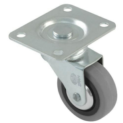 Rubber castor wheel Ø2-3/8 inch Furniture wheels AMIG 
