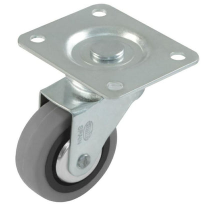 Rubber castor wheel Ø2-3/8 inch Furniture wheels AMIG 