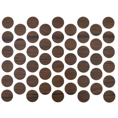 Screw cover caps Self-Adhesive - Antique Coffee 14mm Furnica 