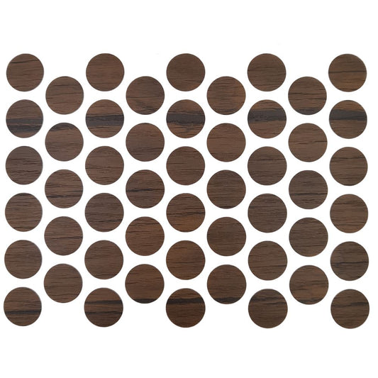 Screw cover caps Self-Adhesive - Antique Coffee 9/16 inch Furnica 