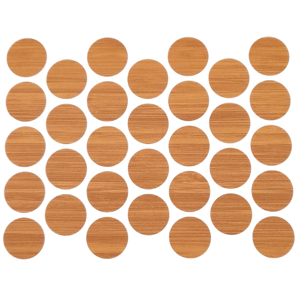 Screw cover caps Self-Adhesive - Bamboo 11/16 inch Furnica 