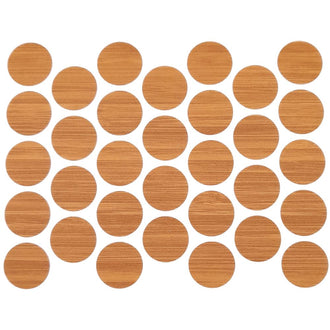 Screw cover caps Self-Adhesive - Bamboo 11/16 inch Furnica 