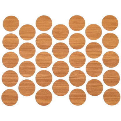 Screw cover caps Self-Adhesive - Bamboo 11/16 inch Furnica 