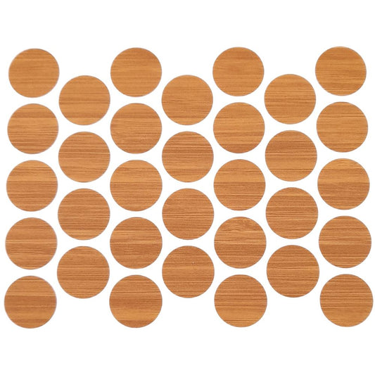 Screw cover caps Self-Adhesive - Bamboo 11/16 inch Furnica 