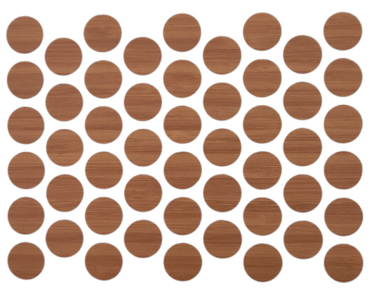 Screw cover caps Self-Adhesive - Bamboo 9/16 inch Furnica 