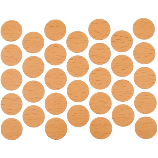 Screw cover caps Self-Adhesive - Beech 11/16 inch Furnica 