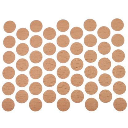 Screw cover caps Self-Adhesive - Beech 9/16 inch Furnica 