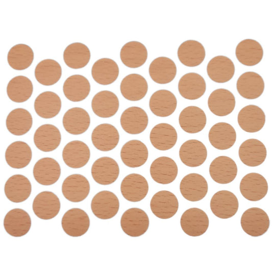 Screw cover caps Self-Adhesive - Beech 9/16 inch Furnica 