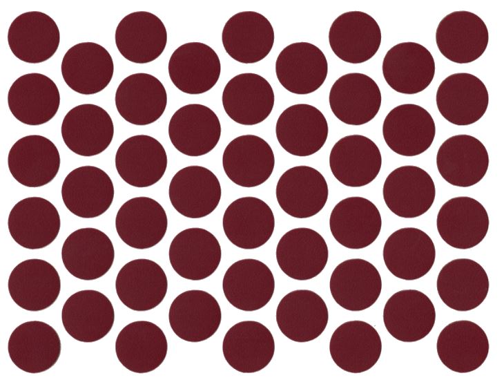 Screw cover caps Self-Adhesive - Burgundy 9/16 inch NTP 