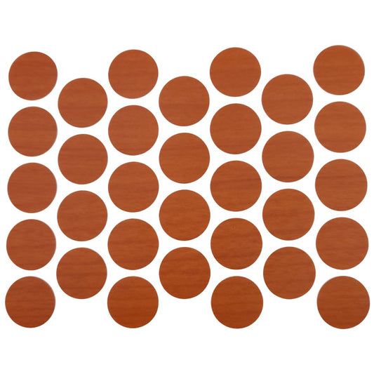 Screw cover caps Self-Adhesive - Cherry 11/16 inch Furnica 