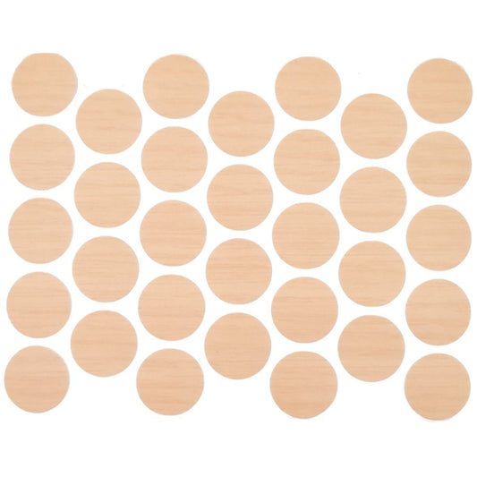 Screw cover caps Self-Adhesive - Corrugated Oak 11/16 inch Furnica 