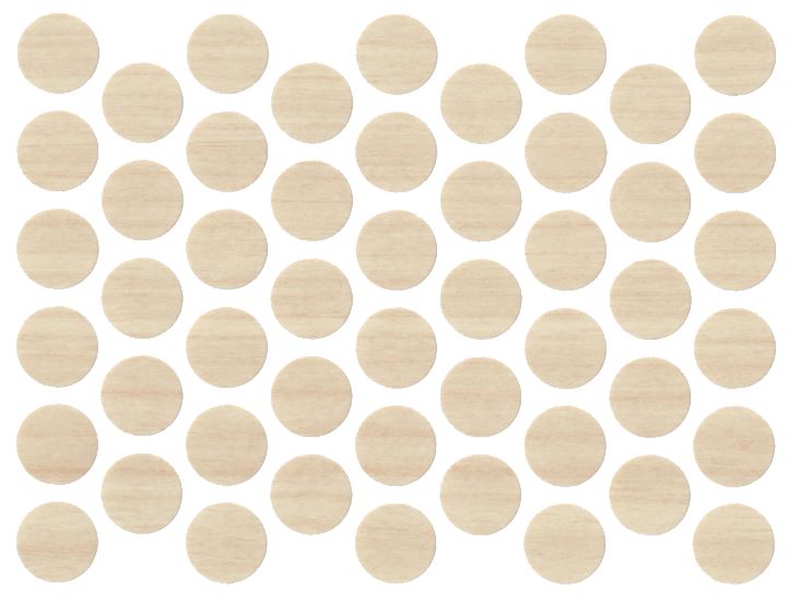 Screw cover caps Self-Adhesive - Cremona Oak Sandy 9/16 inch NTP 