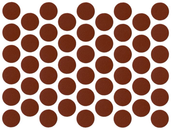 Screw cover caps Self-Adhesive - Dark brown 9/16 inch NTP 