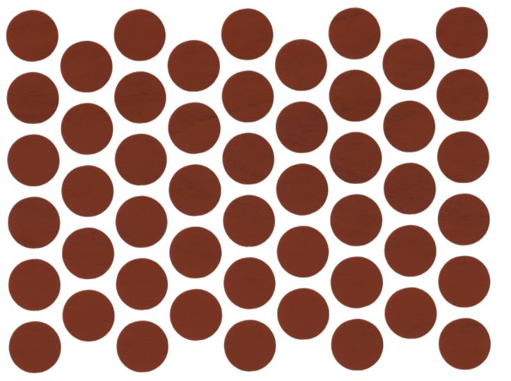 Screw cover caps Self-Adhesive - Dark Pear 9/16 inch NTP 