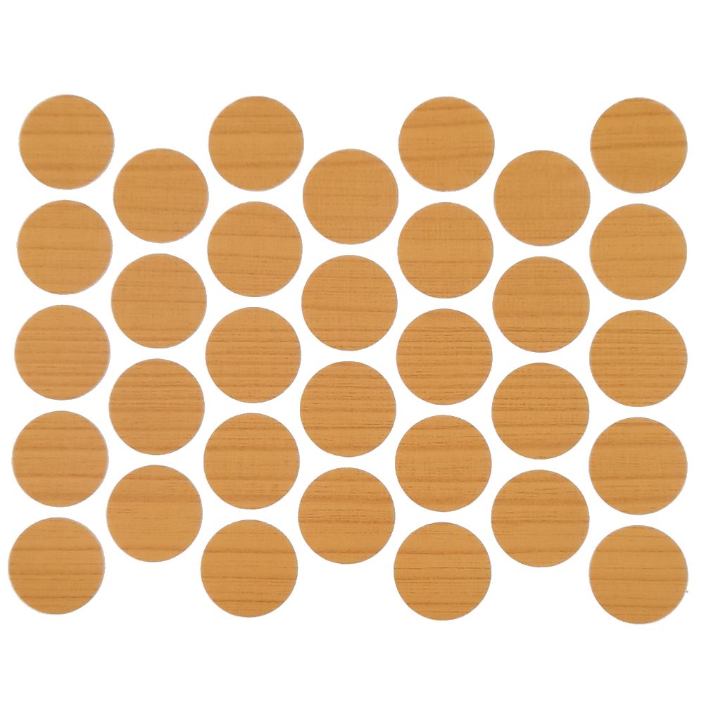 Screw cover caps Self-Adhesive - Dark Pine 11/16 inch Furnica 