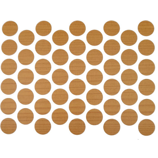 Screw cover caps Self-Adhesive - Dark Pine 9/16 inch Furnica 