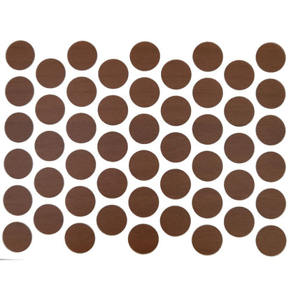 Screw cover caps Self-Adhesive - Dark Walnut 9/16 inch Furnica 