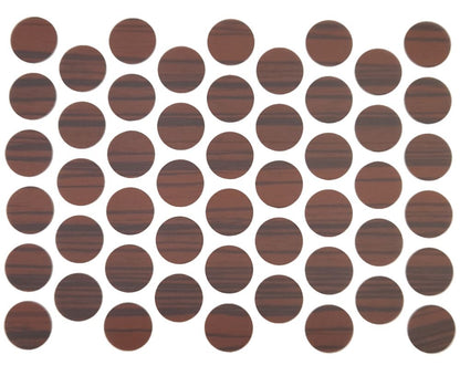 Screw cover caps Self-Adhesive - Ebony 9/16 inch Furnica 