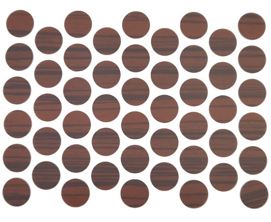 Screw cover caps Self-Adhesive - Ebony 9/16 inch Furnica 