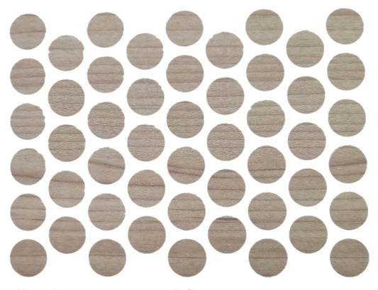 Screw cover caps Self-Adhesive - Larch 9/16 inch Furnica 
