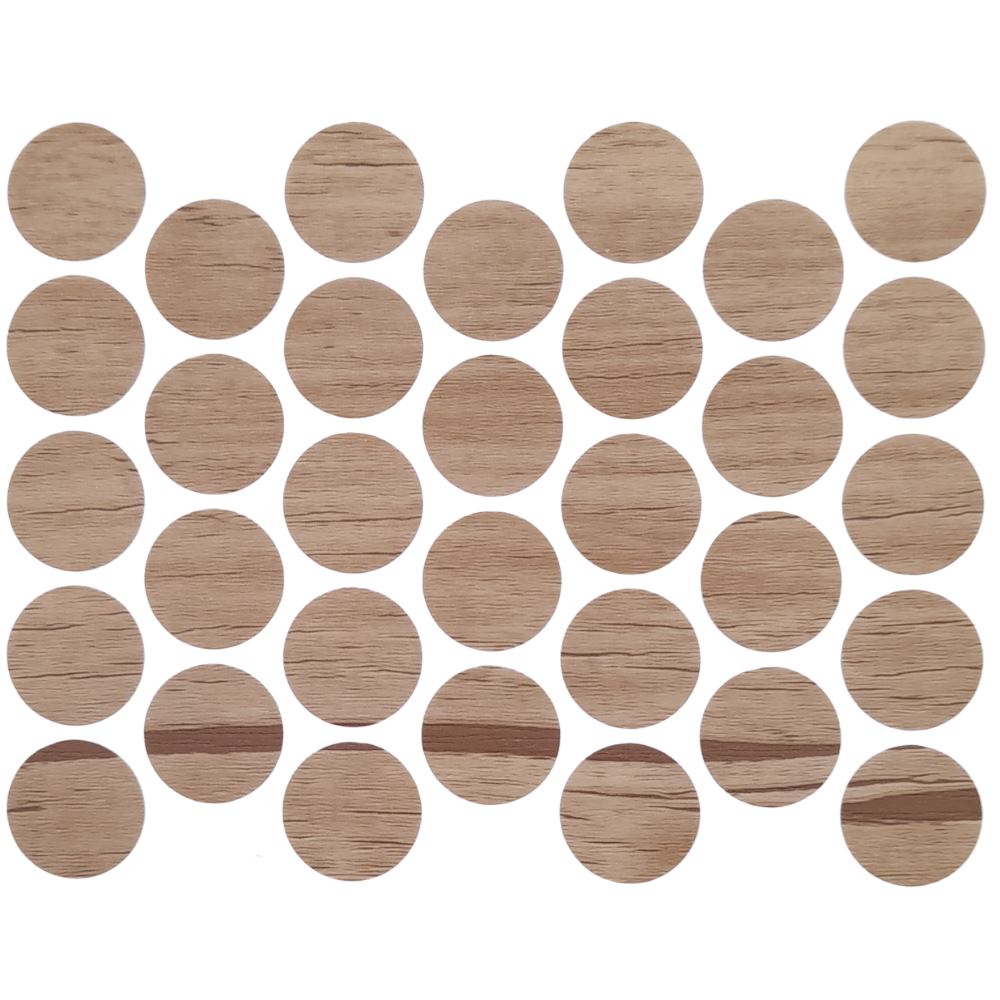 Screw cover caps Self-Adhesive - Light Antique 11/16 inch Furnica 