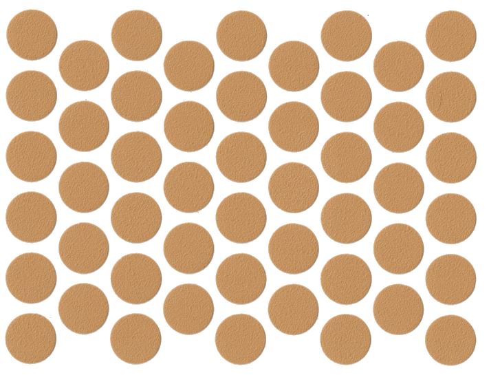 Screw cover caps Self-Adhesive - Light brown 9/16 inch NTP 