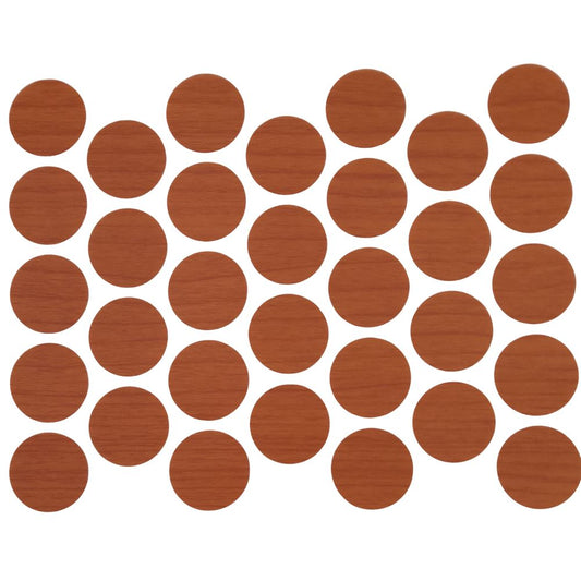Screw cover caps Self-Adhesive - Light Cherry 11/16 inch Furnica 